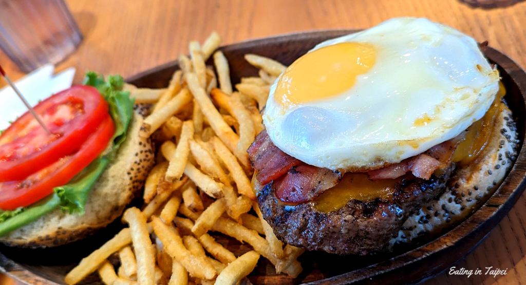 Kua Aina bacon egg cheddar cheese burger